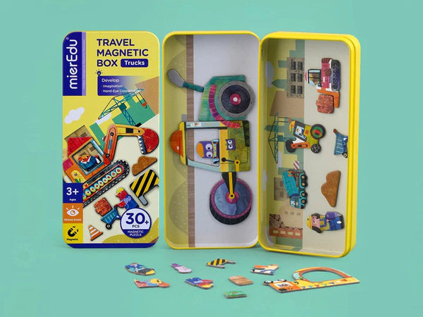 MierEdu - Travel Magnetic Box, Trucks