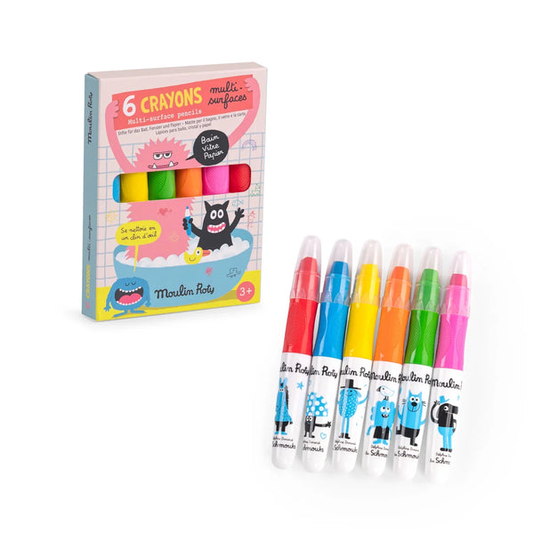 Moulin Roty- 6 Crayons Set