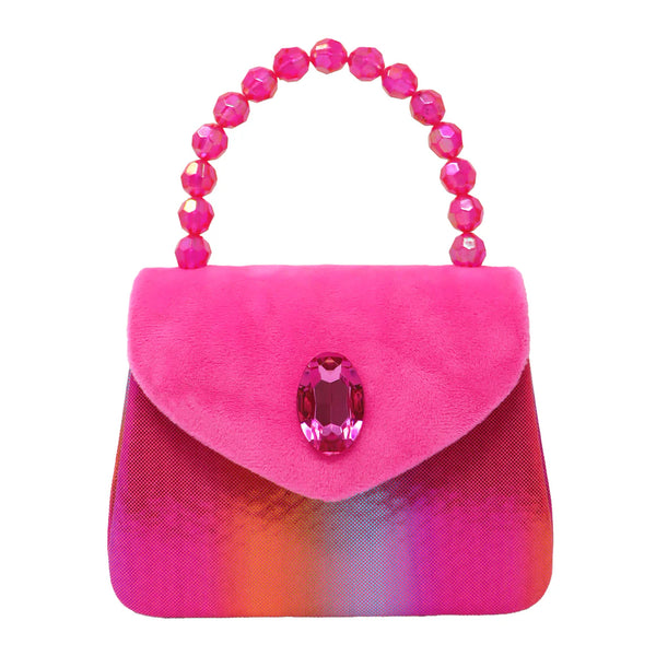 Pink Poppy - Pink Gemstone Handbag