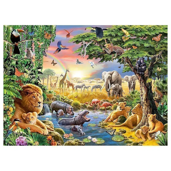 Ravensburger - 300 piece puzzle Evening at the waterhole
