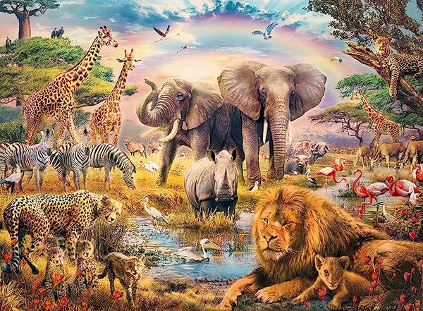 Ravensburger - Jigsaw Puzzle, 100 Pieces, African Safari