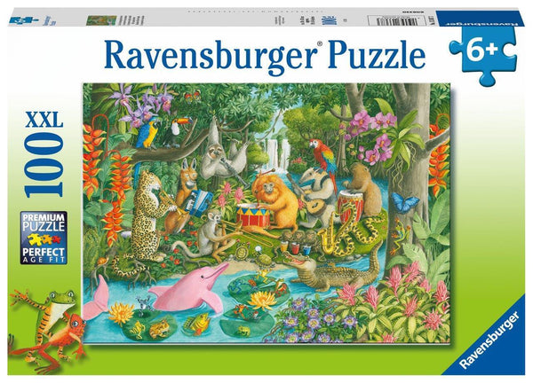 Ravensburger -  Jigsaw Puzzle, 100 Pieces, Rainforest River Band