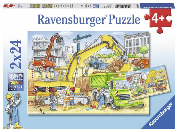 Ravensburger -  Jigsaw Puzzle, 2 x 24 Pieces, Hard At Work