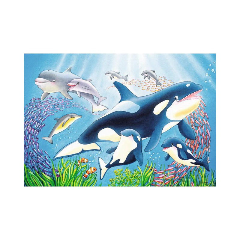 Ravensburger- Jigsaw Puzzle, 2x24 Pieces, Vibrance Under the Sea
