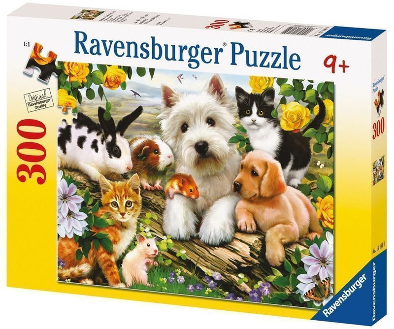 Ravensburger - Jigsaw Puzzle, 300 Pieces, Happy Animal Buddies