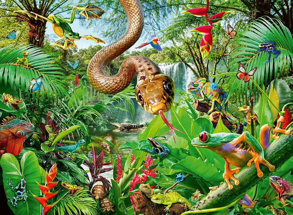 Ravensburger - Jigsaw Puzzle, 300 XXL pieces, Reptile Resort