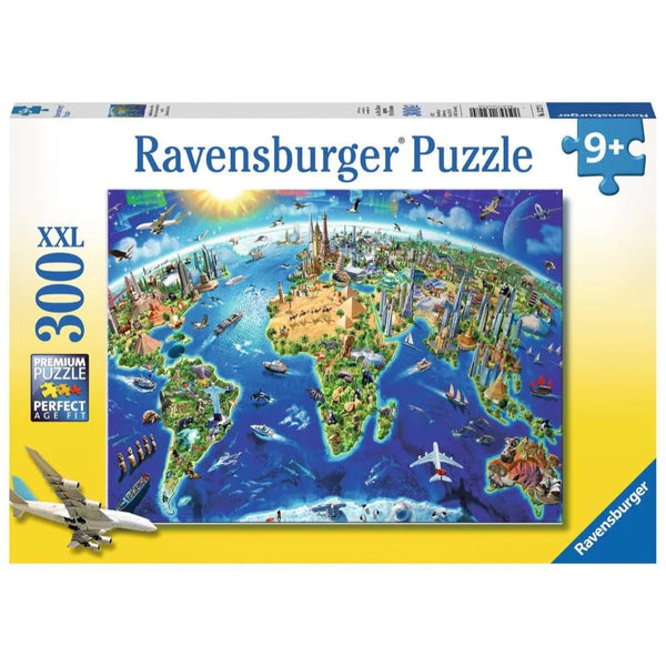 Ravensburger 300 XXL Piece World Landmarks Map