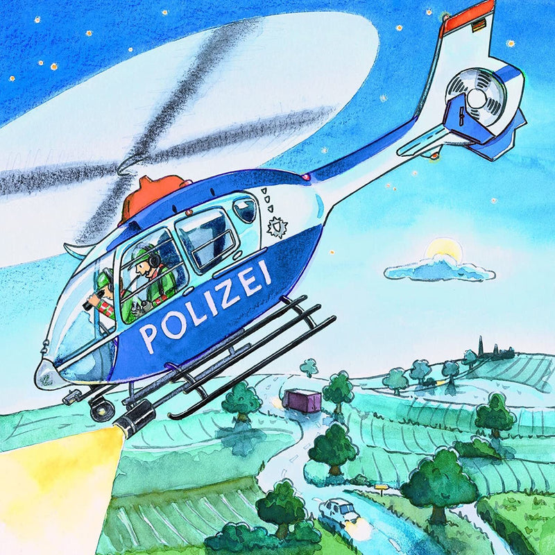 Ravensburger- Jigsaw Puzzle, 3x49 Piece, Police In Action Puzzle