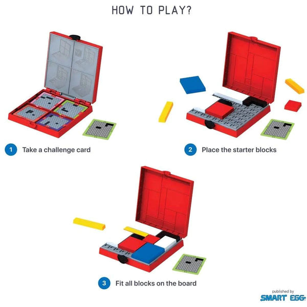 Smart Egg - Mondrian Blocks, Red Edition