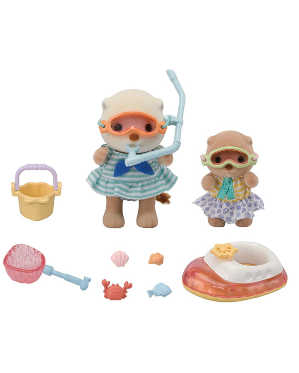Sylvanian Families- Sea Otter Sisters, Splashy Snorkel Set