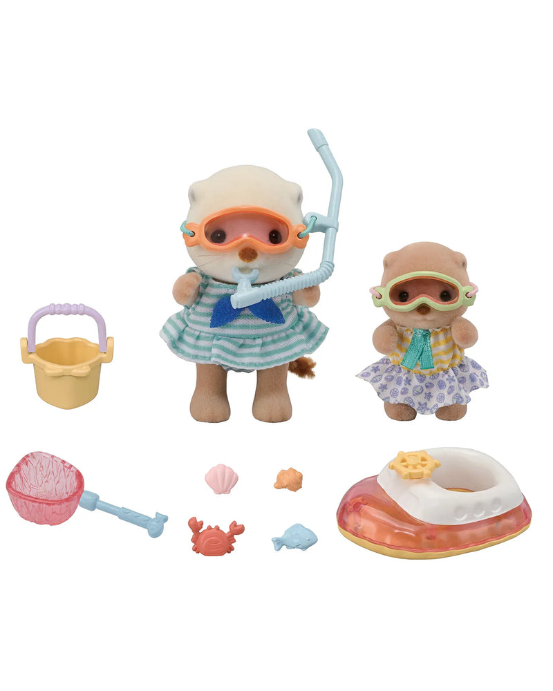 Sylvanian Families- Sea Otter Sisters, Splashy Snorkel Set
