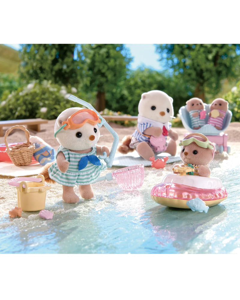 Sylvanian Families- Sea Otter Sisters, Splashy Snorkel Set