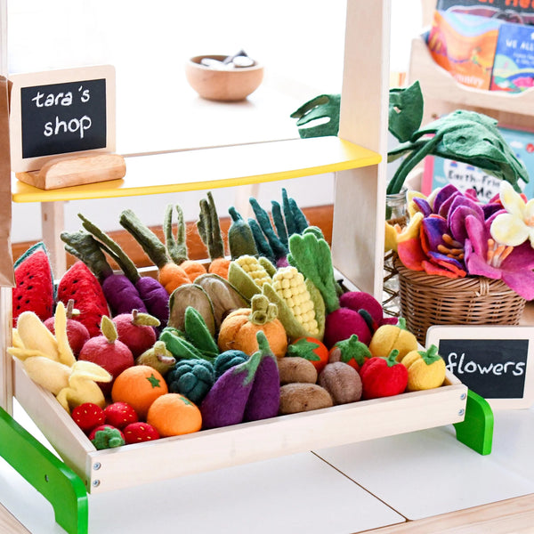 Tara Treasures- Felt Vegetables and Fruits Set