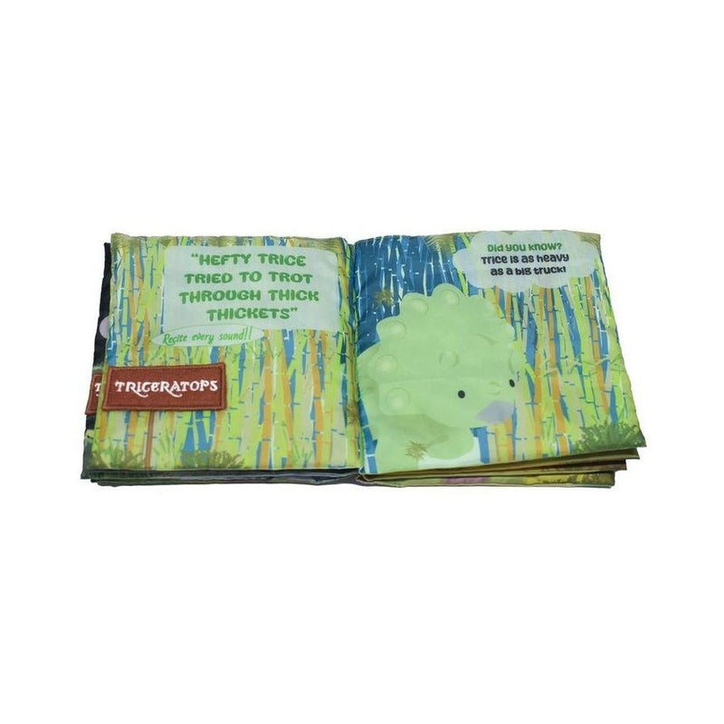 Tikiri - Dino Tongue Twisters Fabric Bathtime Book