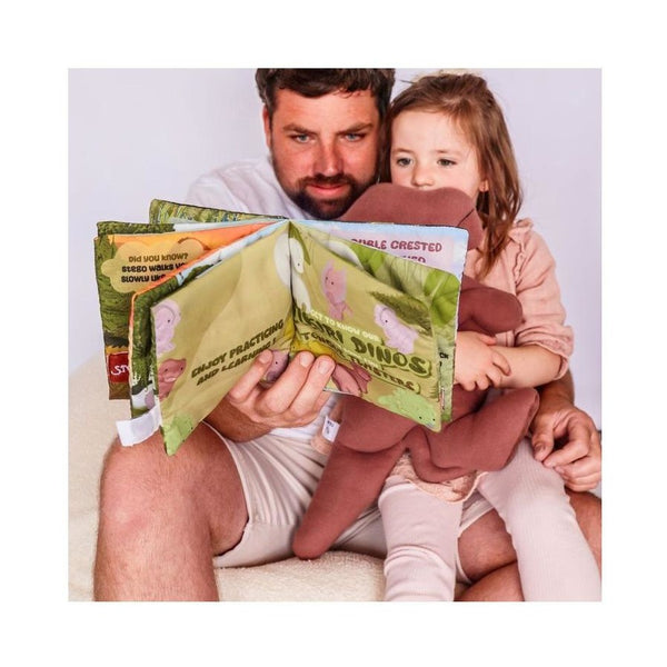 Tikiri - Dino Tongue Twisters Fabric Bathtime Book