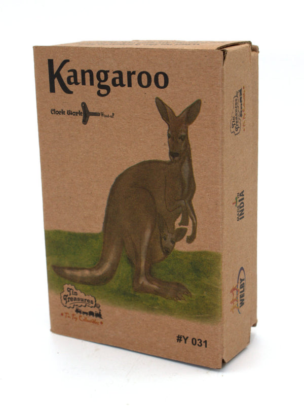 Tin Toys Wind Up Jumping Clockwork Kangaroo