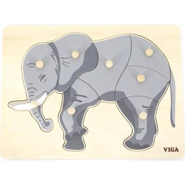 Viga Montessori Puzzle Elephant