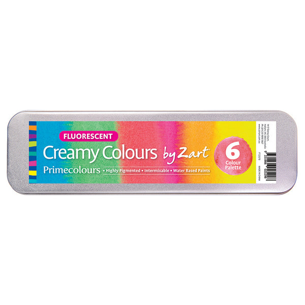 Primecolours- Creamy Colours 6 Colour Palette Fluorescent