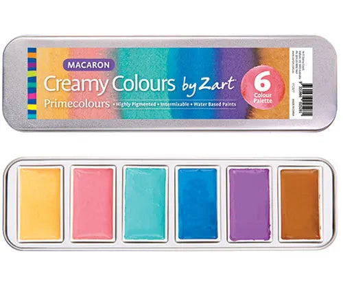 Primecolours- Creamy Colours 6 Colour Palette Macaron