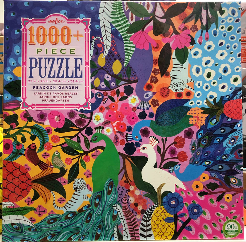 Eeboo - Jigsaw Puzzle Peacock Garden 1008 pce