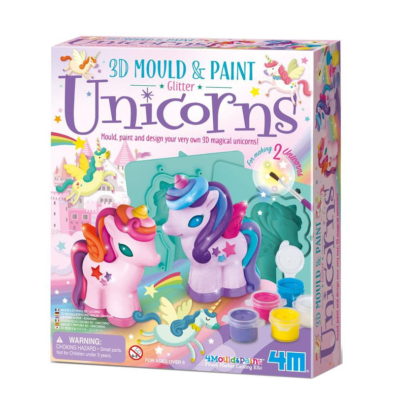 4M - Mould & Paint 3D Glitter Unicorns