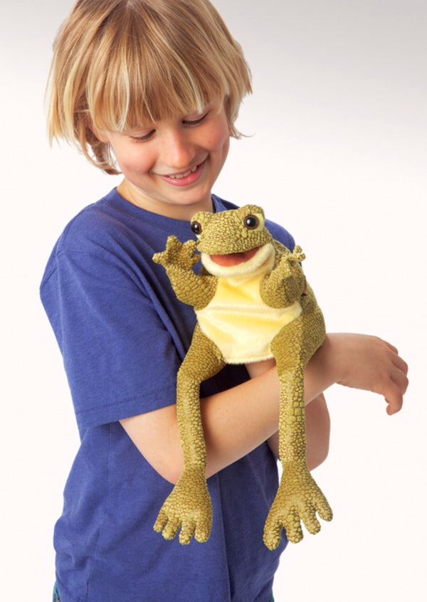 Folkmanis - Green Frog Hand Puppet