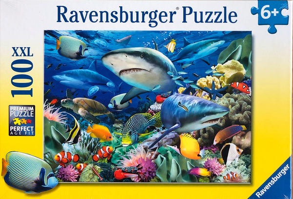 Ravensburger - Jigsaw Puzzle, 100 Pieces, Shark Reef