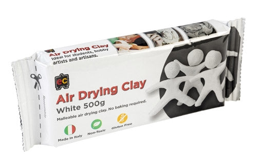 Air drying clay in white 500 g is a great resouyrce for creative crafts. recommended age 3+