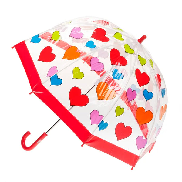 Clifton Umbrella - Birdcage Umbrella, Rainbow Hearts