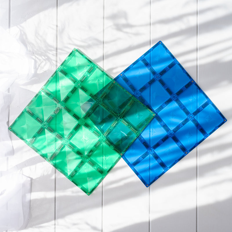 Connetix Tiles - Rainbow Blue & Green Base Plate