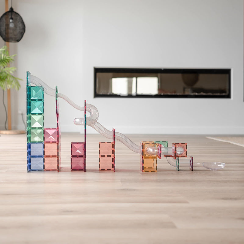 Connetix Tiles - 80pc Ball Run Expansion Pack Pastel