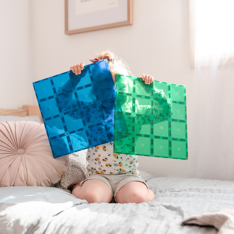 Connetix Tiles - Rainbow Blue & Green Base Plate