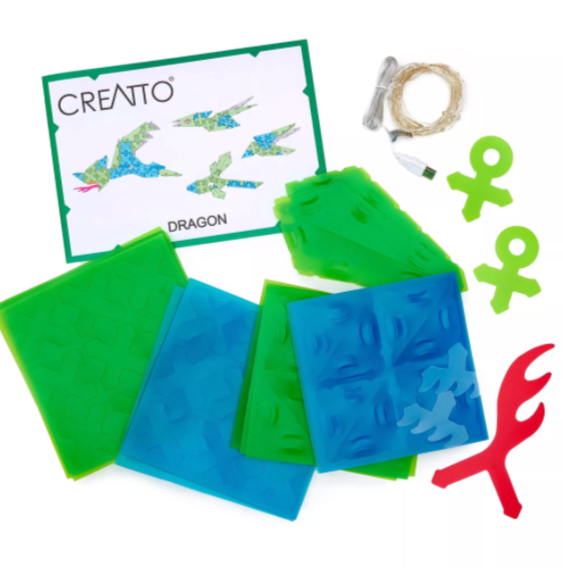 Creatto -Light-Up Crafting Kit Soaring Dragon & Flying Friends