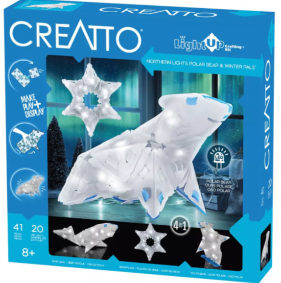 Creatto - Light-Up Crafting Kit Polar Bear & Winter Pals