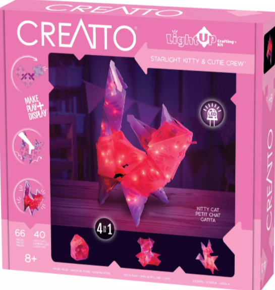 Creatto -Light-Up Crafting Kit Starlight Kitty & Cutie Crew