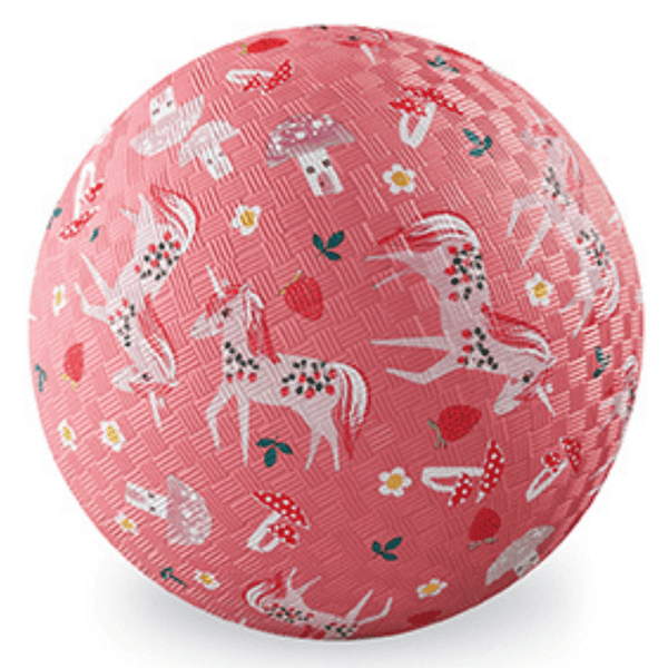 Crocodile Creek - Unicorn Garden Ball 7 inch Pink