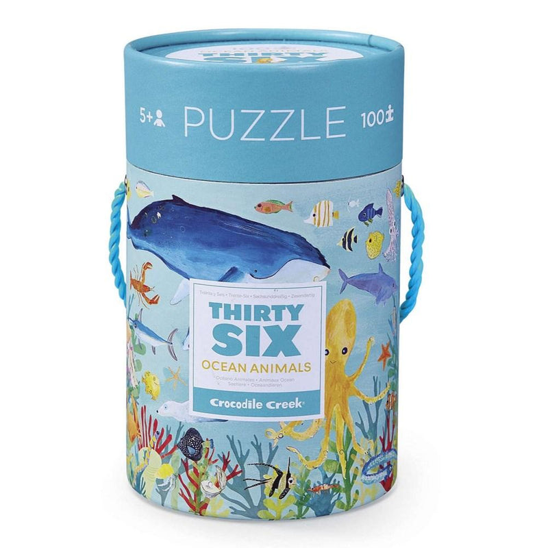 Crocodile Creek - 36 Ocean Animals Puzzle, 100 Pieces