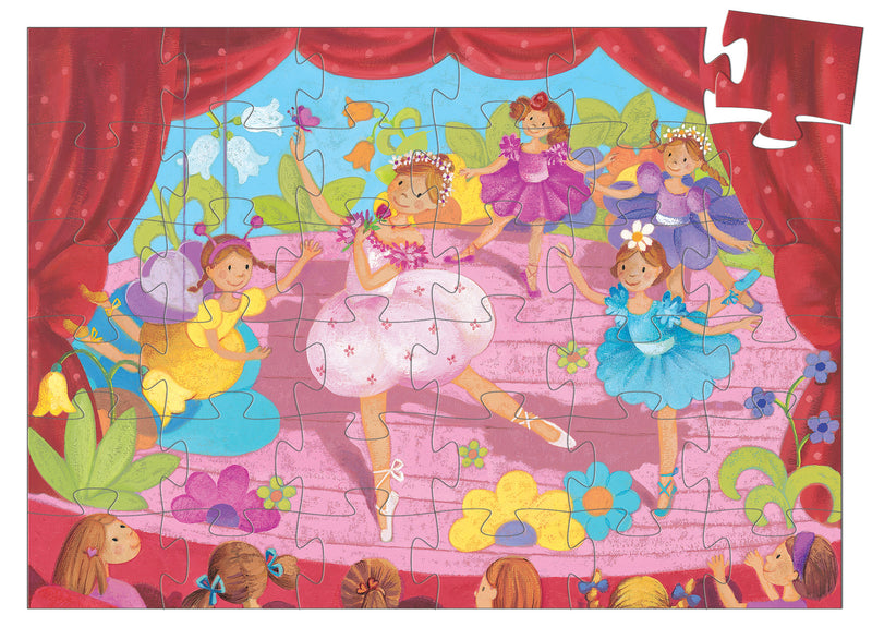 Djeco - Silhouette Puzzle Ballerina, 36 Pieces