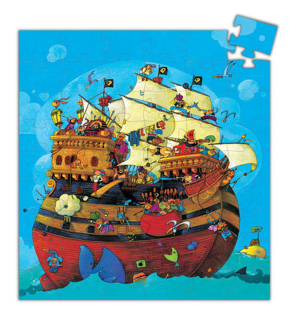 Djeco - Silhouette Puzzle Barbarossa's Boat