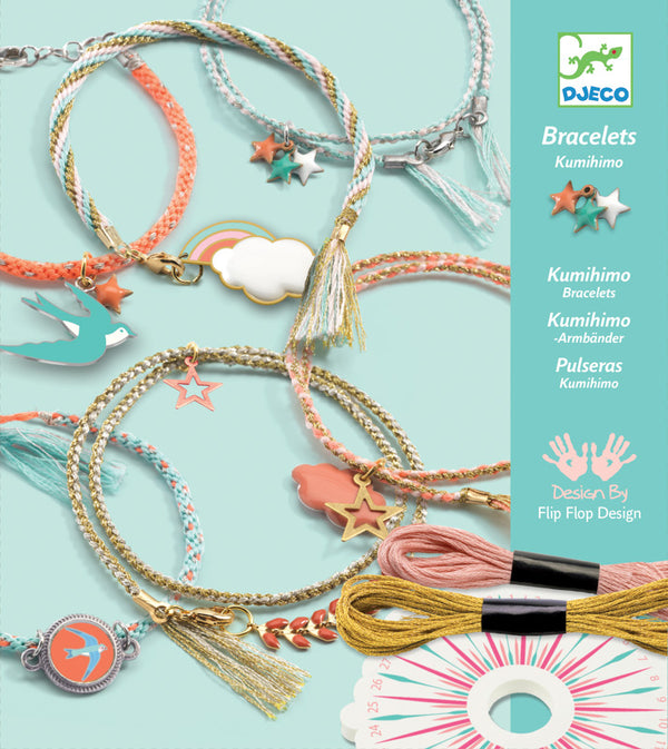 Djeco - Jewellery Set, Kumihimo Bracelets