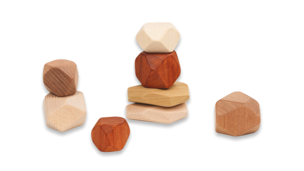 discoveroo wooden toys stacking stones