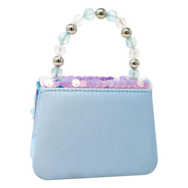 Disney Frozen Elsa Sequin Hard Handbag w/Beaded Handle