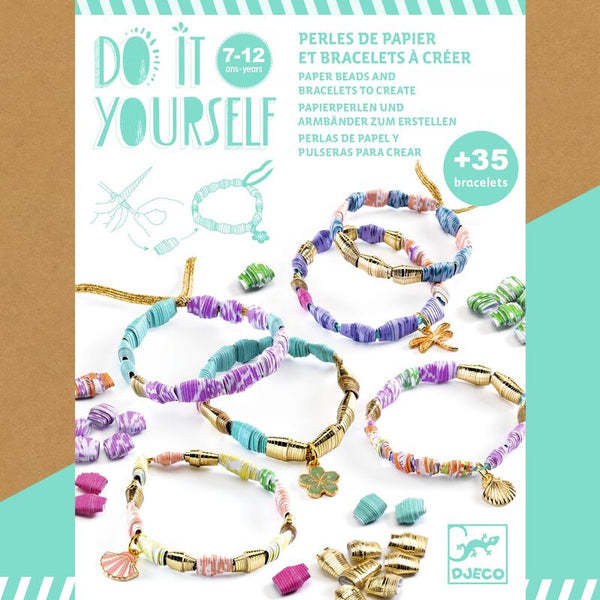 Djeco - Do it yourself, Golden Paper Bracelets
