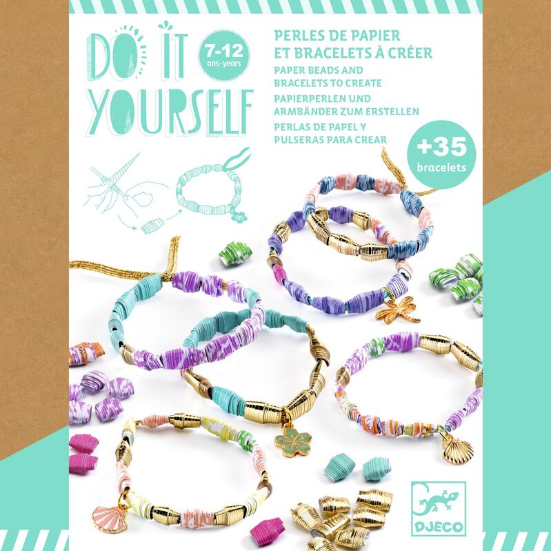 Djeco - Do it yourself, Golden Paper Bracelets