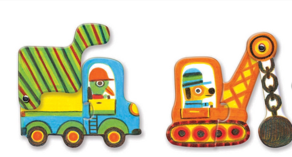 Djeco - Puzzle Duo Vehicles