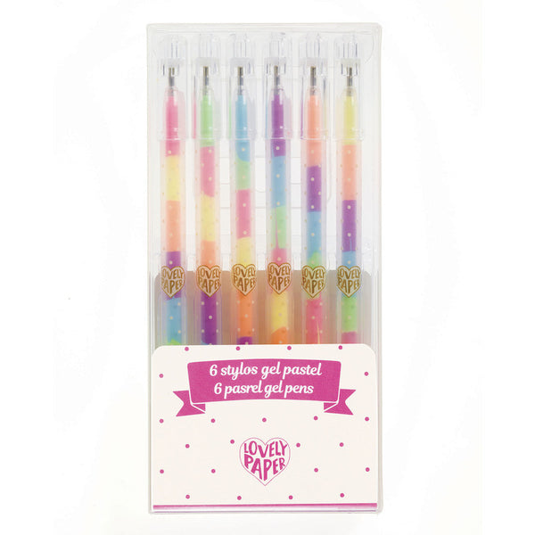 Djeco - Pastel Rainbow Gel Pens