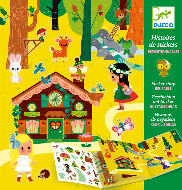 Djeco - Sticker Stories, The Magical Forest