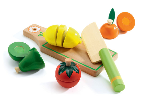 Djeco -Wooden Cutting Fruit and Vegetable