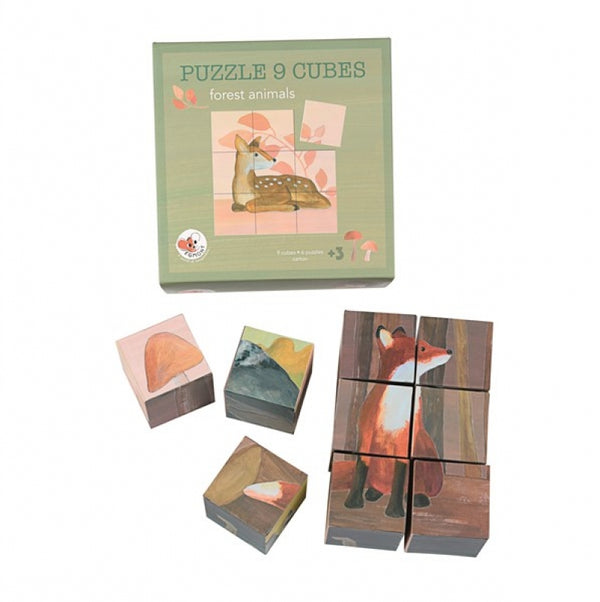 Egmont Puzzle 9 Cubes Forest Animals