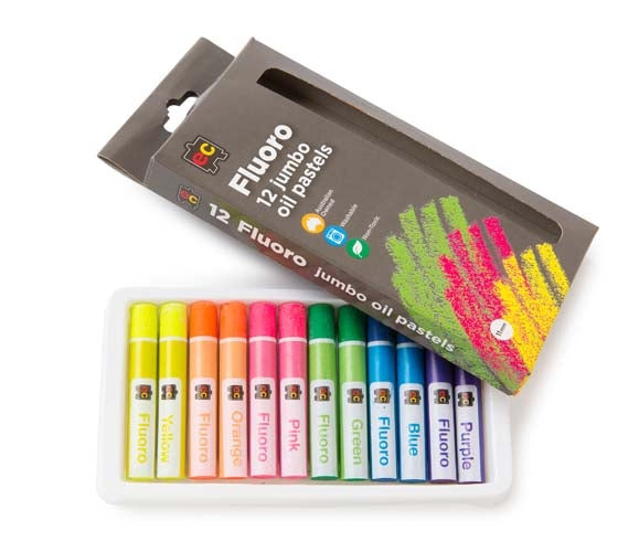 Fluro Oil Pastels Set of 12